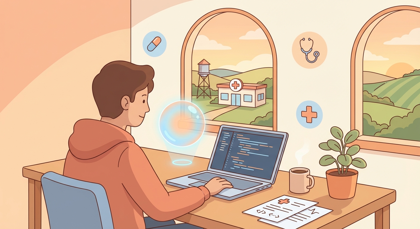 A solo developer using AI to build healthcare tools
